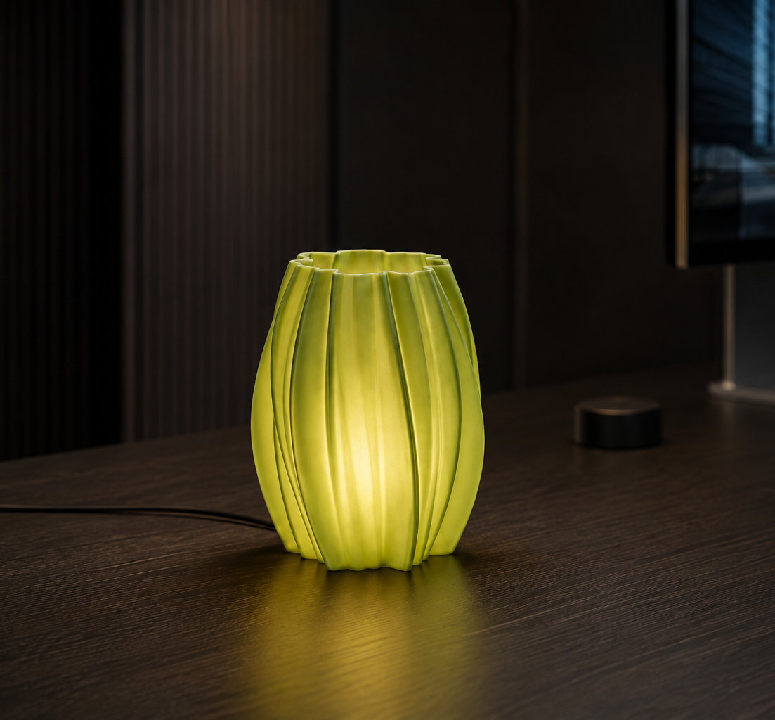 Desk lamp in a room setting
